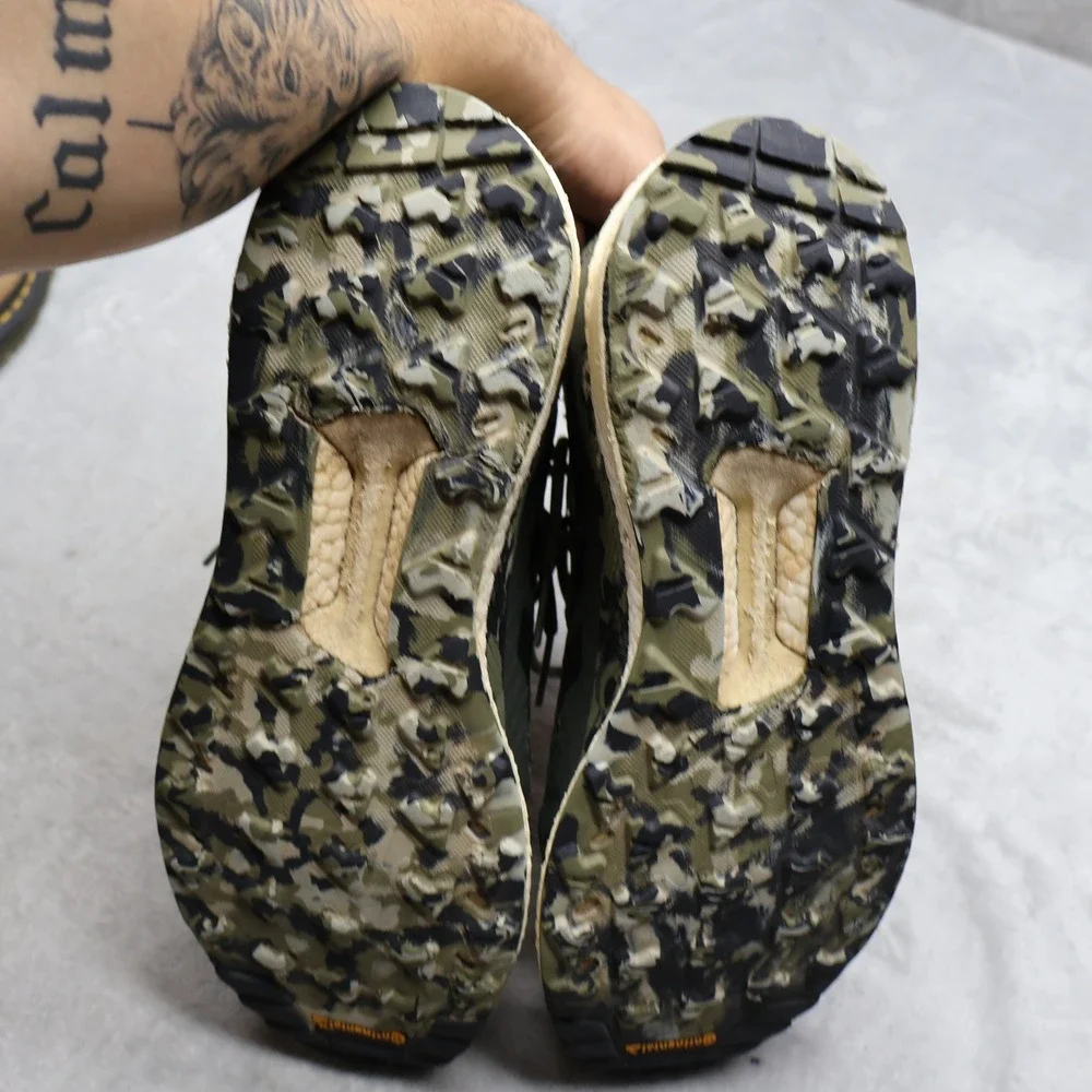 Adidas Mens 12 Athletic Shoes Green Camo Terrex Free Hiker Boost Trail Trekking